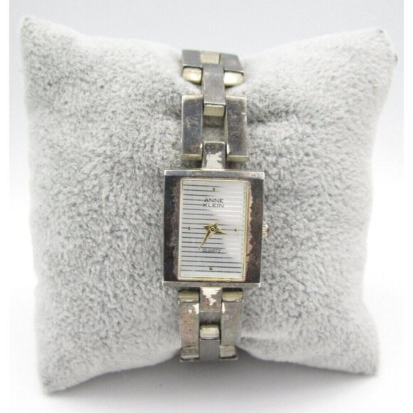 Women Anne Klein Quartz WR Analog 18mm Tank Watch (H615) "New Battery" - Picture 1 of 10